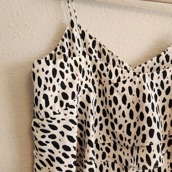 J. Crew Silk Ruffle Cami Size 10 Leopard Print Top - Picture 8 of 11